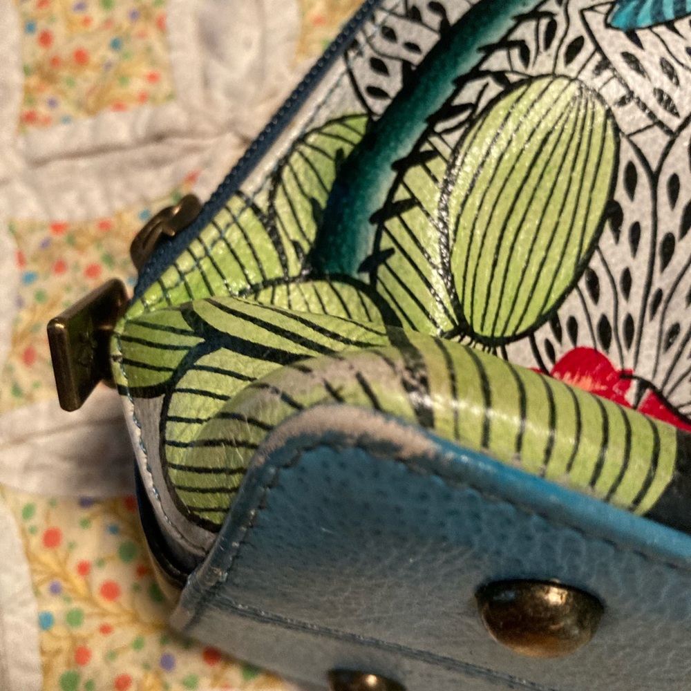 Anuschka Colorful Panther Crossbody Bag - Picture 6 of 8